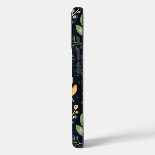 Stylish Green and Yellow Foliage Pattern  Case-Mate iPhoneケース (裏面 / 左)