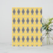 Stylish Grey Diamonds on Yellow scrapbook paper (スタンド正面)