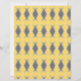 Stylish Grey Diamonds on Yellow scrapbook paper