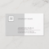 stylish Grey White Professional Company平野 名刺 (正面)