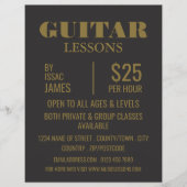 Stylish Guitar Lessons Advertising チラシ (正面)