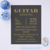 Stylish Guitar Lessons Advertising チラシ (シングル)