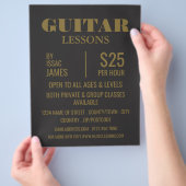 Stylish Guitar Lessons Advertising チラシ (手)