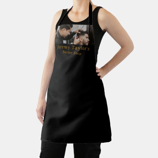 Stylish Hair Cut, Men's Barbers エプロン (インサイチュ)