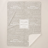 Stylish Hand‑Drawn Happy Mother’s Day Gift for Her シェルパブランケット (正面)