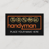 Stylish Handyman Frame Home Repairs 名刺 (正面)