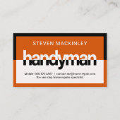 Stylish Handyman Signage Frame 名刺 (正面)