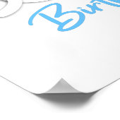 Stylish Happy 50th Birthday Typography ポスター (角)