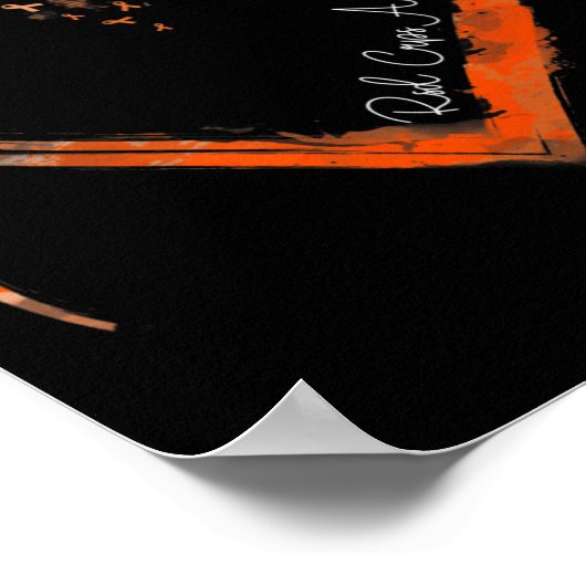 Stylish Heart Crps Awareness  ポスター (角)