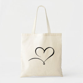 Stylish Heart Mark Budget Tote for Everyday Use トートバッグ