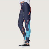 Stylish High-Waisted Women’s Leggings  レギンス (左)
