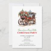 Stylish holiday scene watercolor invitation 招待状 (正面)