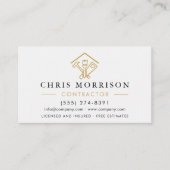 Stylish Home Repairs Construction Contractor 名刺 (正面)