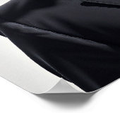 Stylish horned figure in sharp formal attire art ポスター (角)