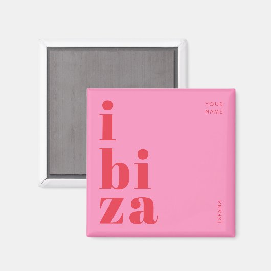 Stylish Ibiza Spain souvenir  マグネット (正面/裏面)