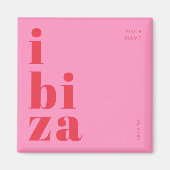 Stylish Ibiza Spain souvenir  マグネット (正面)