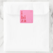 Stylish Ibiza Spain sticker  スクエアシール (バッグ)