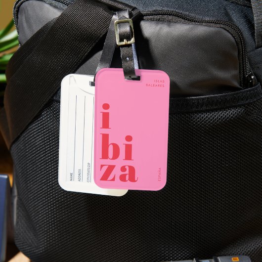 Stylish Ibiza travel tag ラゲッジタグ
