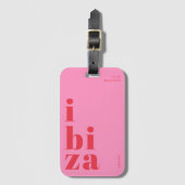 Stylish Ibiza travel tag ラゲッジタグ (正面縦)