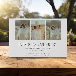 Stylish In Loving Memory Letting 4 Photo Collage ゲストブック