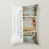 Stylish In Loving Memory Letting Photo Collage アクセントクッション (正面(垂直))