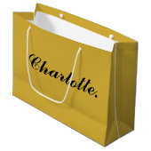 Stylish Large Personalized Gift Bag with Name ラージペーパーバッグ (正面アングル)