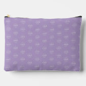 Stylish Logo Print Organizer Pale Purple アクセサリーポーチ (正面)