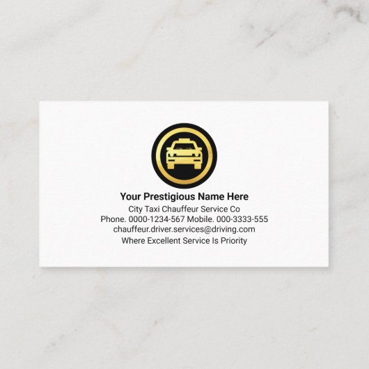 Stylish Luxurious Gold Curve Wave Driving 名刺 (裏面)