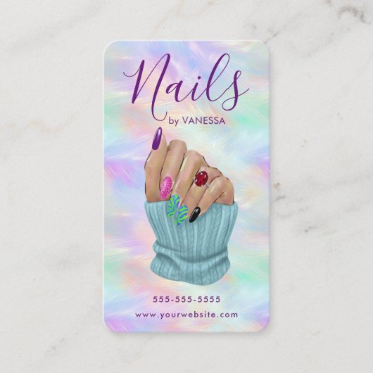 Stylish Manicurist Artist Nail Studio Chic Opal 名刺 (正面)