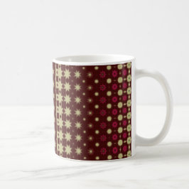 Stylish Maroon Geometric Coffee Mug コーヒーマグカップ