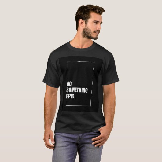 stylish men black t shirt tシャツ (正面フル)