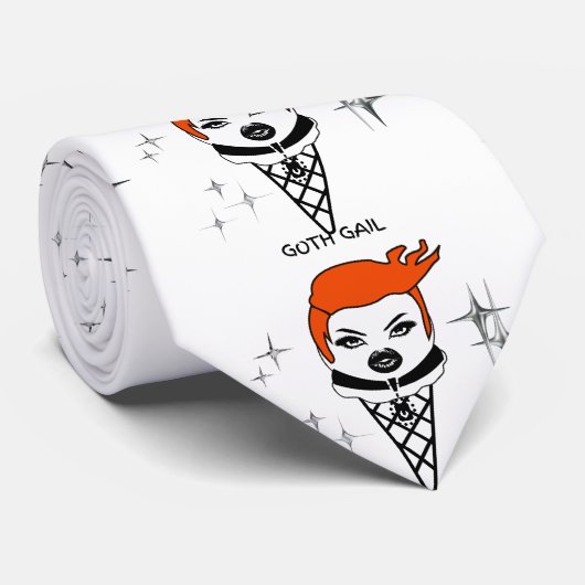 Stylish Men's Tie featuring GOTH GAIL ネクタイ (ロール)