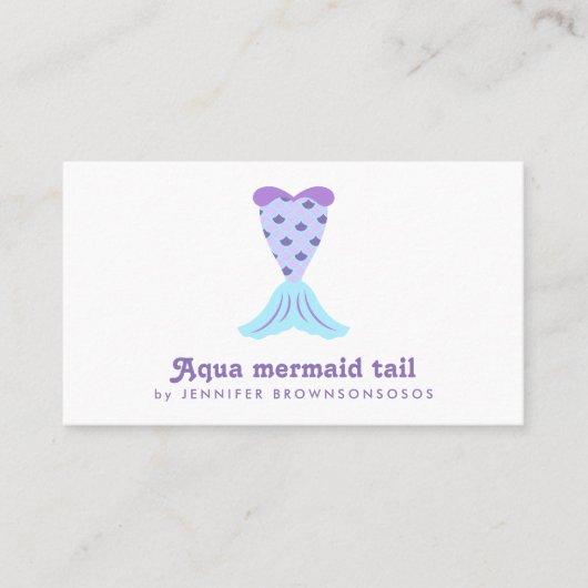 Stylish Mermaid Feminine Coastal Tail 名刺 (正面)