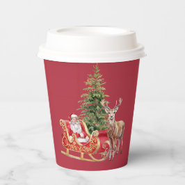 Stylish Merry Christmas Modern Holiday Pattern Cup 紙コップ