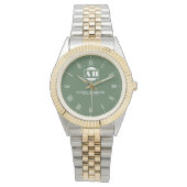 Stylish Minimalist Couples’ Personalized Names In 腕時計 (正面)