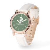  Stylish Minimalist Engraved Couple’s Name  腕時計 (傾斜)