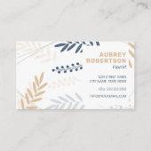 Stylish Minimalist Florist 名刺 (正面)