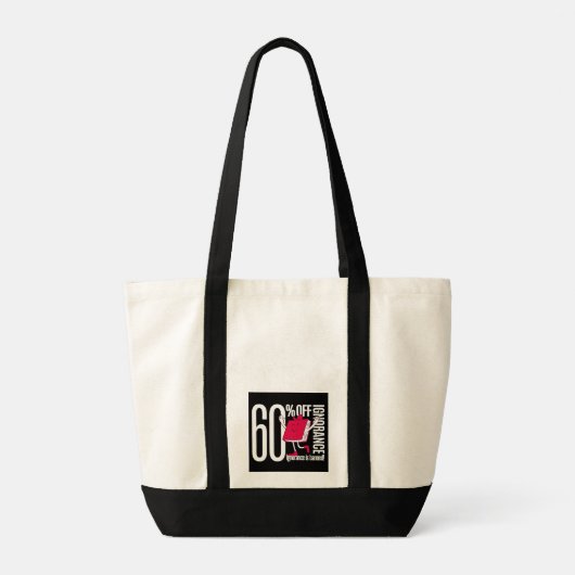 Stylish Minimalist Ignorance is Learned Canvas  トートバッグ (裏面)