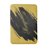 Stylish Modern Bath Mat with Your Custom Name Prin バスマット (正面縦)
