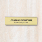 Stylish Modern Black Gold Glamorous Template Door  サインプレート (正面)