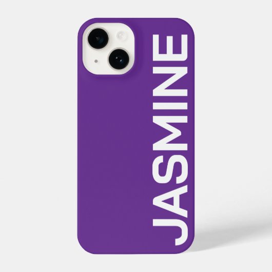 STYLISH MODERN CLASSIC CUSTOMIZED NAME MINIMAL iPhoneケース (裏面)