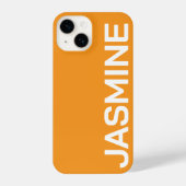 STYLISH MODERN CLASSIC CUSTOMIZED NAME MINIMAL iPhoneケース (裏面)