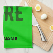 STYLISH MODERN CUSTOM LIME GREEN VERIFIED BRANDED キッチンタオル (四つ折り)