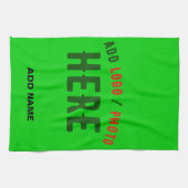 STYLISH MODERN CUSTOM LIME GREEN VERIFIED BRANDED キッチンタオル (横)