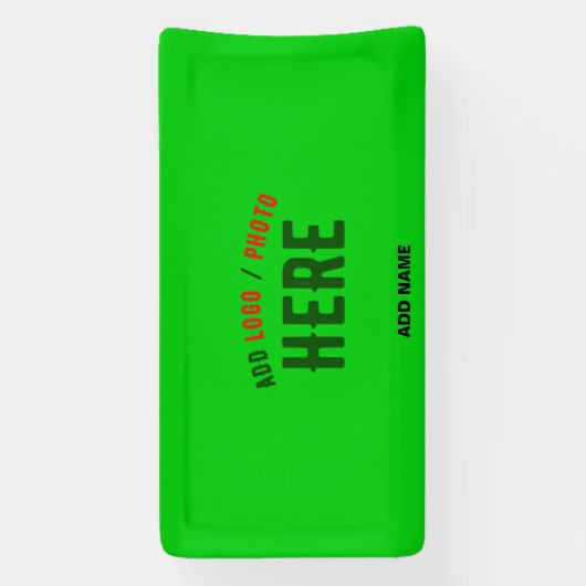 STYLISH MODERN CUSTOM LIME GREEN VERIFIED BRANDED 横断幕 (縦)