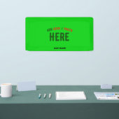 STYLISH MODERN CUSTOM LIME GREEN VERIFIED BRANDED 横断幕 (トレードショー)