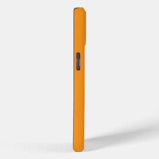 STYLISH MODERN CUSTOM NAME SOLID ORANGE COLOUR Case-Mate iPhoneケース (裏面 / 右)