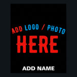 STYLISH MODERN CUSTOMIZABLE BLACK VERIFIED BRANDED ポスター<br><div class="desc">THIS IS A DESIGN FITTING FOR EVERYONE.YOU CAN CHANGE, RESIZE OR ADD LOGO, PHOTO, TEXT AND COLOURS THE WAY YOU LIKE.THANK YOU.</div>