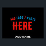 STYLISH MODERN CUSTOMIZABLE BLACK VERIFIED BRANDED ポスター<br><div class="desc">THIS IS A DESIGN FITTING FOR EVERYONE.YOU CAN CHANGE, RESIZE OR ADD LOGO, PHOTO, TEXT AND COLOURS THE WAY YOU LIKE.THANK YOU.</div>