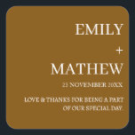 STYLISH MODERN CUSTOMIZED ELEGANT CLASSIC WEDDING  スクエアシール<br><div class="desc">CUSTOM NAME MINIMAL MONOGRAM BLACK & WHITE  TYPOGRAPHY WEDDING NAPKINS PERSONALIZED NAME CUTE WEDDING STICKER 
STYLISH MODERN CUSTOMIZED ELEGANT CLASSIC WEDDING SQUARE STICKER</div>